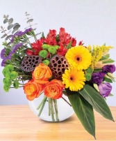 Colorful Essence Floral Arrangement