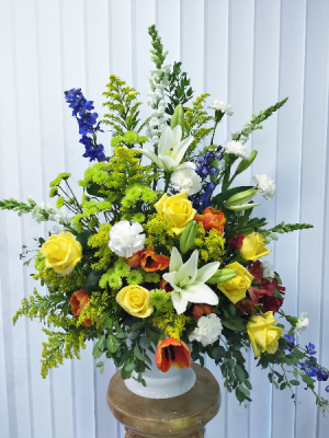 COLORFUL EXPRESSION Funeral Basket 