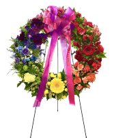 Colorful Memorial Wreath