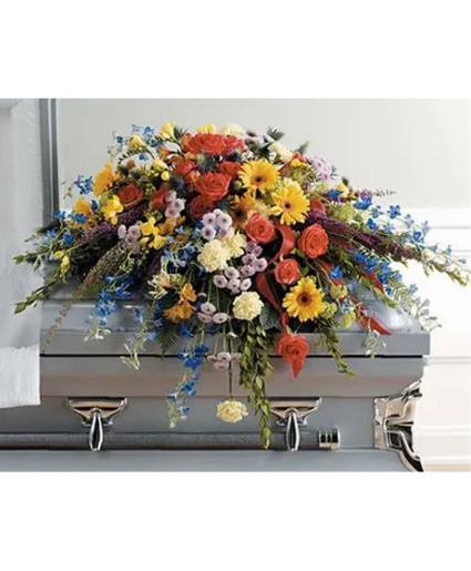 Colorful Memories Casket Spray