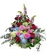 Colorful Memories  Funeral Home arrangement