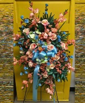 Colorful Peach Skies Silk Standing Spray