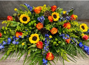 Colorful Reflections Casket Blanket