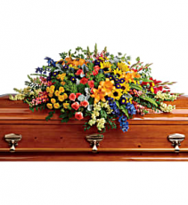 Colorful Reflections Casket Spray 