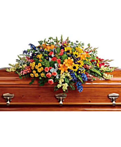 Colorful Reflections  Casket Spray 