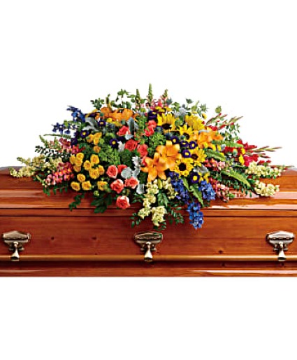 COLORFUL REFLECTIONS  CASKET SPRAY