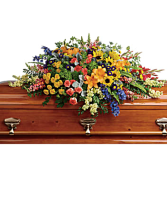 Colorful reflections Casket Spray 