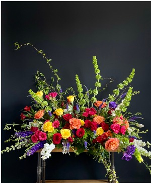 Colorful Reflections Casket Spray