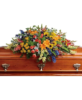 Colorful Reflections Casket Spray