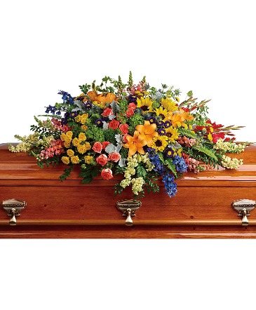Colorful Reflections  Casket Spray in Rossville, GA | Ensign The Florist
