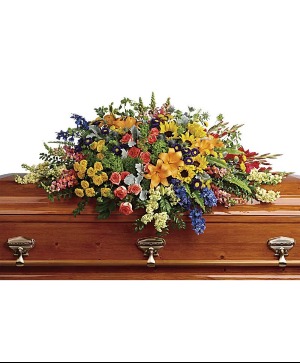 Colorful Reflections Casket Spray T282-5A