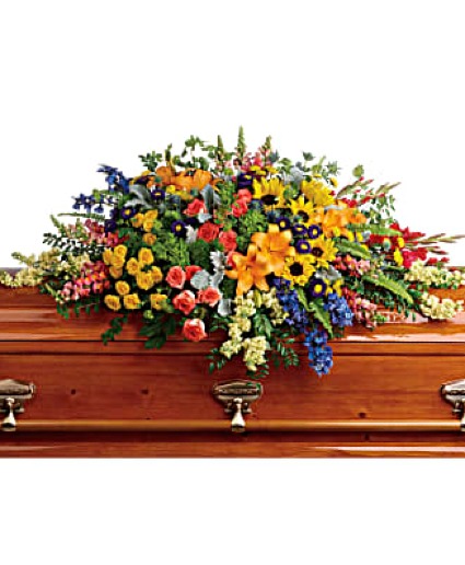 Colorful Reflections Spray Casket Spray