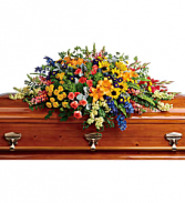 Colorful Reflections T282-5A Casket Spray
