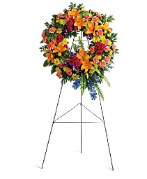 Colorful Serenity T282-7A Wreath
