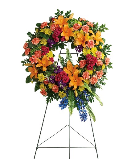 Colorful Serenity Wreath