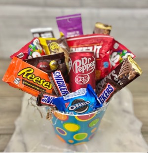 Colorful Snack Bucket 