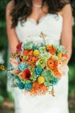 colorful spring Bridal garden aray of mixed