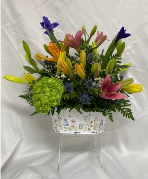Colorful Spring Lilies Bouquet Spring