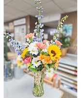 Past Work: Colorful Sunflower Arrangement Floral