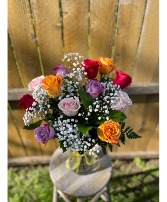 COLORFUL SWEETHEART ROSES 