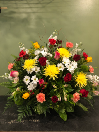 Colorful sympathy Arrangement