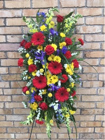 Colorful Tribute Standing Spray