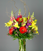 Colorful Tribute Vase Arrangement
