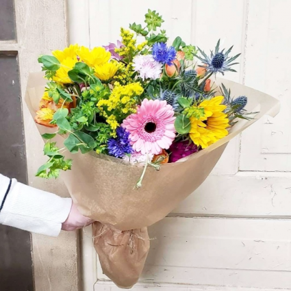Colorful Wrapped Bouquet Pick-Up Only