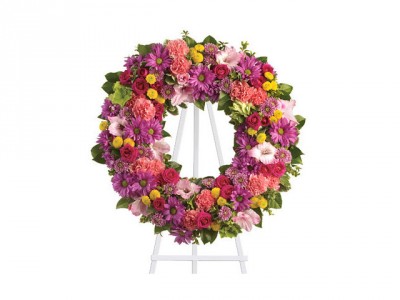 Colorful Wreath Funeral Wreath
