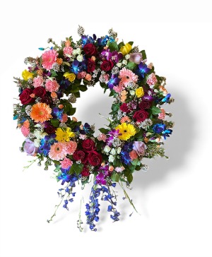 Colorful Wreath Sympathy 