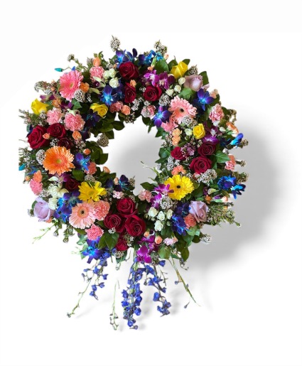 Colorful Wreath Sympathy 