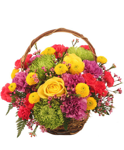 Colorfulness Basket Flower Bouquet