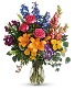 Colors In The Rainbow One Sided Vase Arrangement