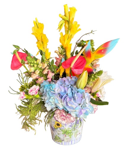 Colors Ocean Bucket Arrangement