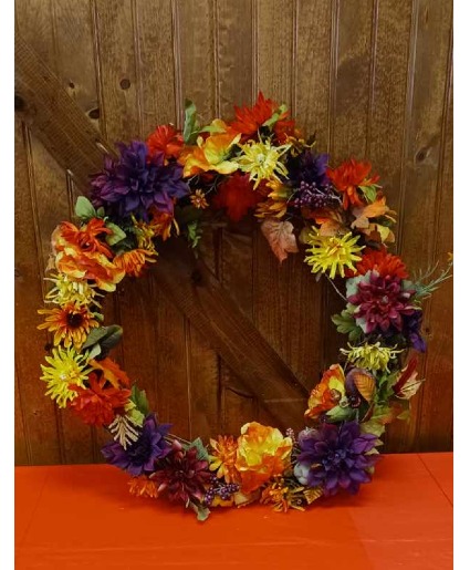 Colors Of Autumn Silk Wreath