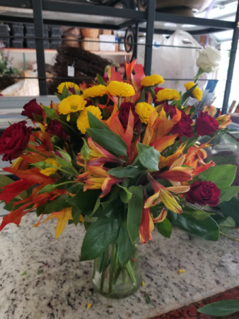 Colors of fall Vase