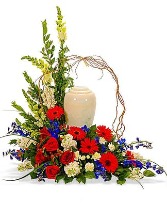 Colors of Love Urn  Arrangement  Substitutions Maybe Necessary