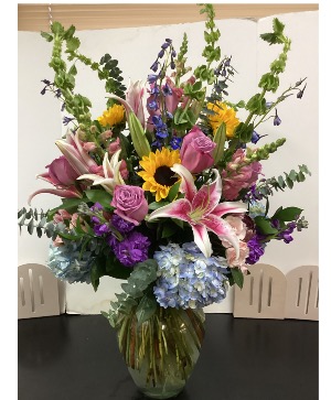 Colors of the rainbow Vase arrangement