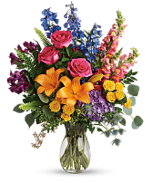 Colors of the Rainbow Vase Arrangement