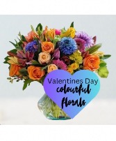 Colourful Floral Vase 