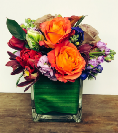 Colourful Spring Cube Arrangement