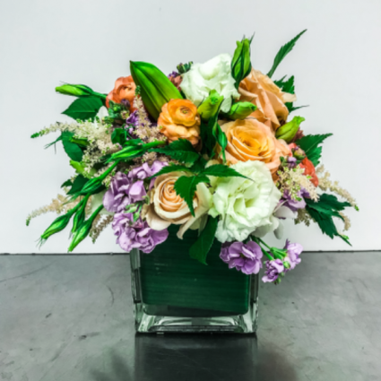 Colorful Cubes Vase Arrangement