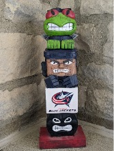 Columbus Blue Jackets Totem Home Decor