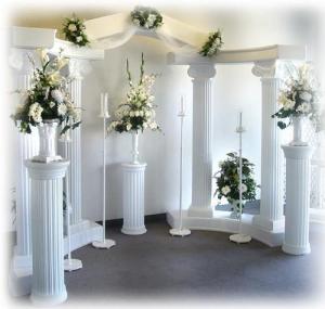 Column Rental Per Piece  flowers not included
