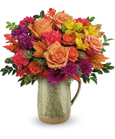   Harvest Joy Bouquet DX majestic meadow pitcher by teleflora T24T205B