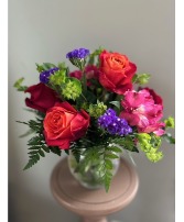 Coming Up Roses Vase Arrangement in Lebanon, New Hampshire | LEBANON GARDEN OF EDEN FLORAL SHOP & GIFTS