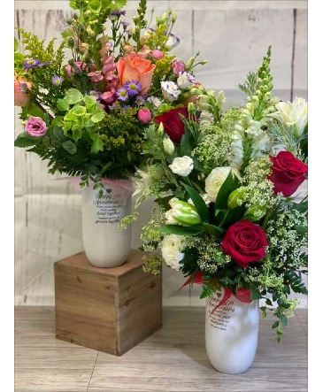 Commemorative Anniversary Vase Arrangement in Coralville, IA | Every Bloomin' Thing
