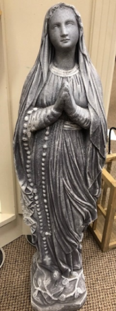 Concrete Madonna Statue 
