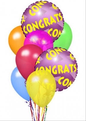 CON-GRAD-ULATIONS Balloon Bouquet Balloon Bouquet