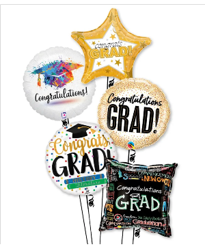Congrats Grad Ballon Bouquet  